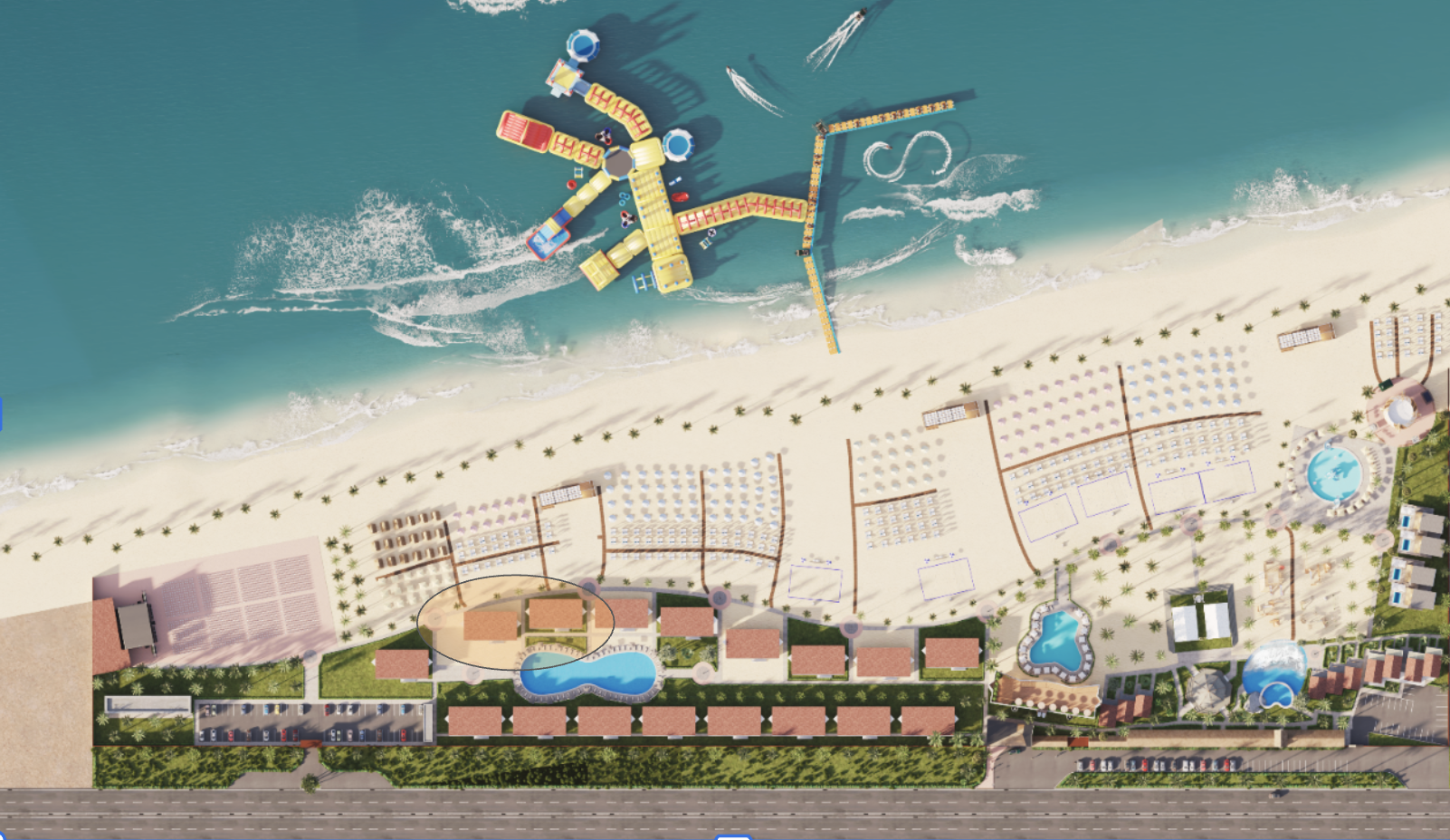 Plano maestro del resort Amotape — SAMAYVA